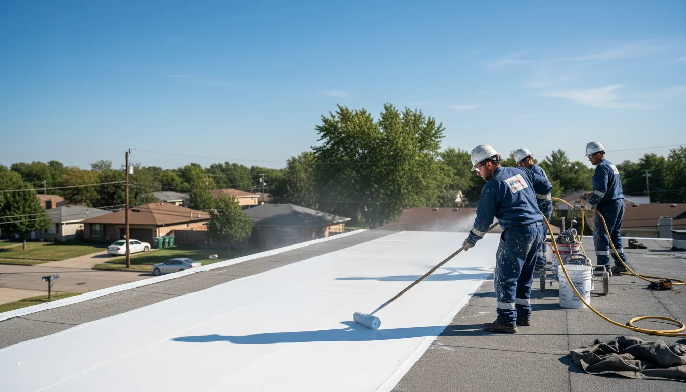 Commercial roof coating in Emmons, MN near me